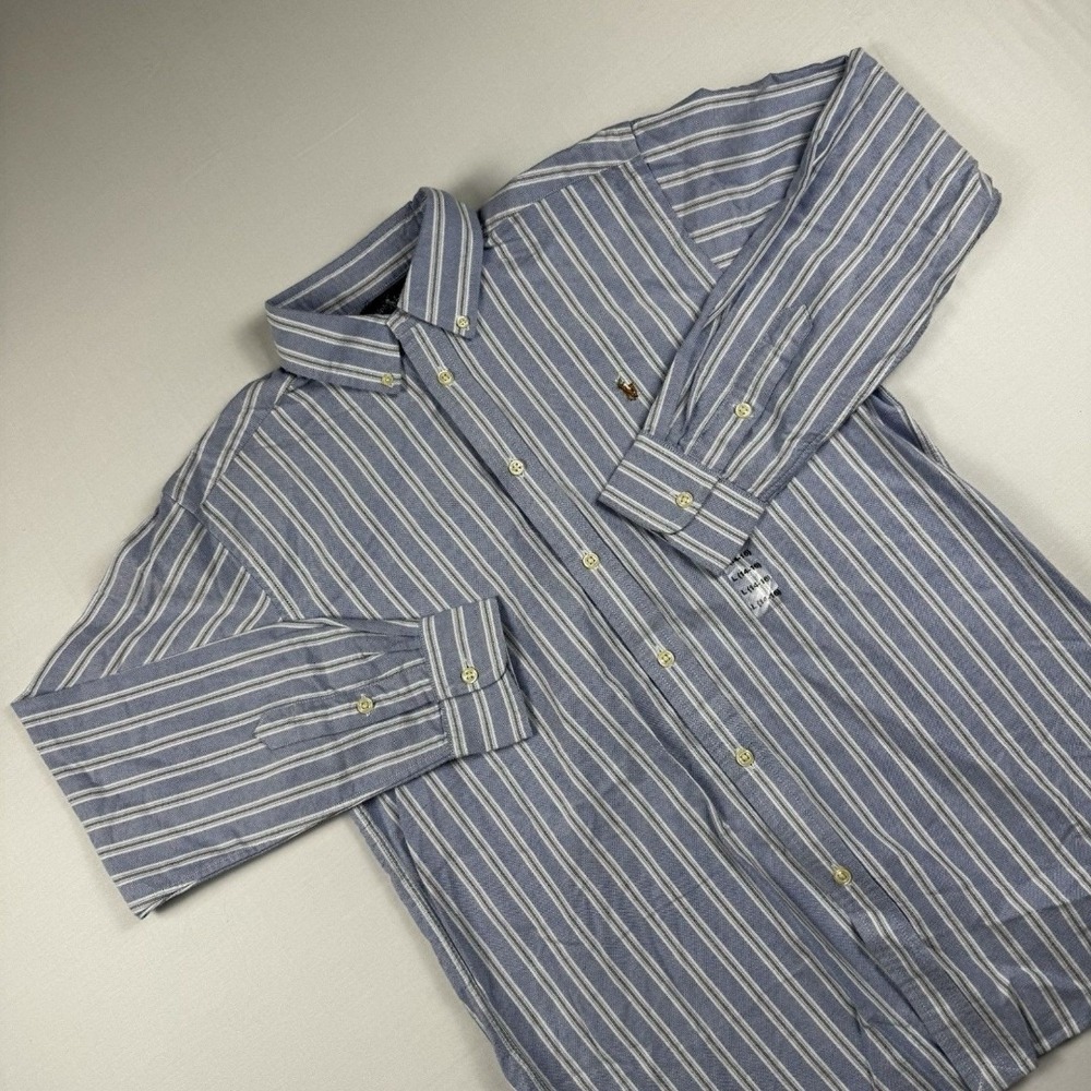 NWT Vintage Polo Ralph Lauren Long Sleeve Button Down Shirt Kids‎ L(14-16)